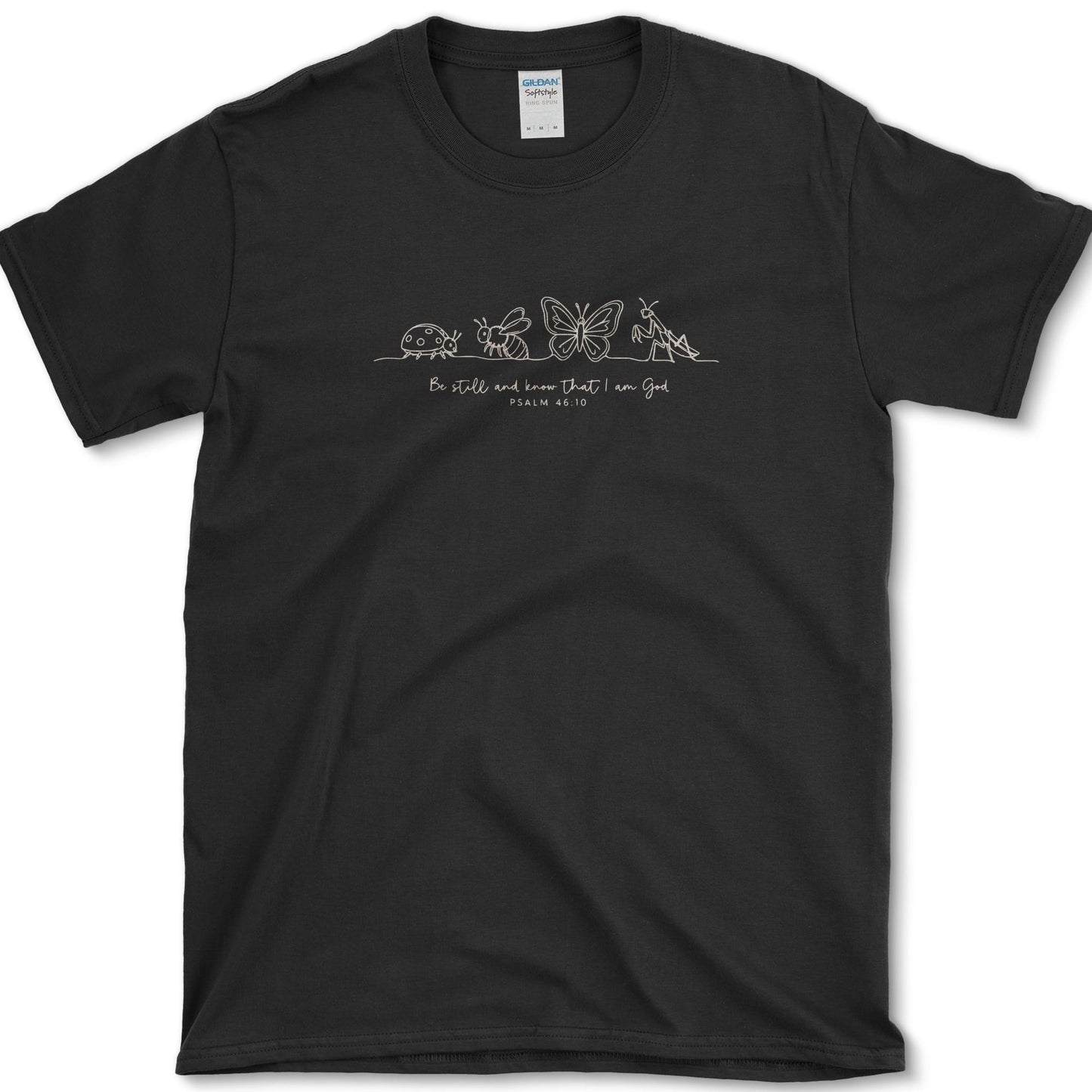 Be Still and Know T-Shirt S / Black Essential Tees