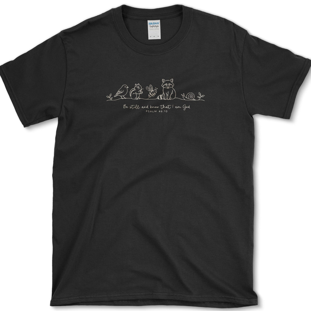 Be Still and Know T-Shirt S / Black Essential Tees