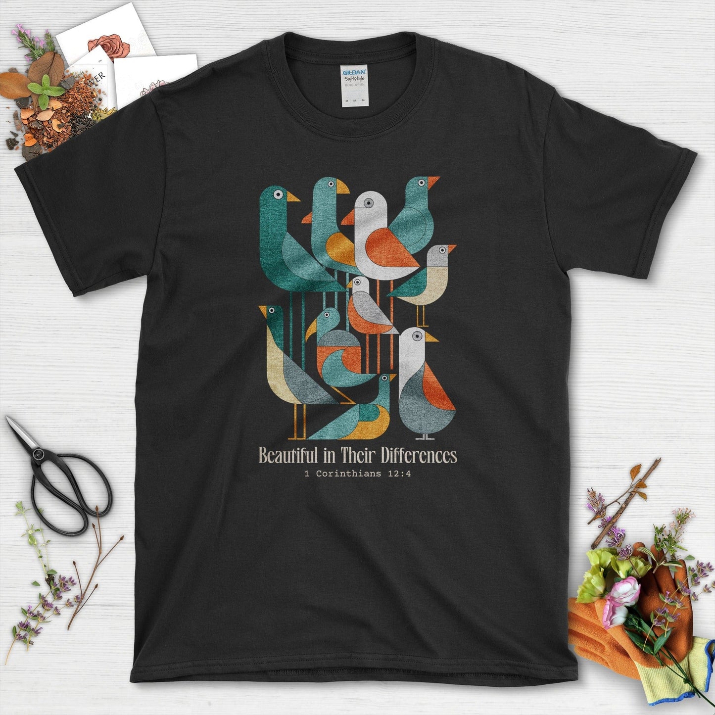 Beautiful in Their Differences T-Shirt Essential Tees / S / Black Physical Item
