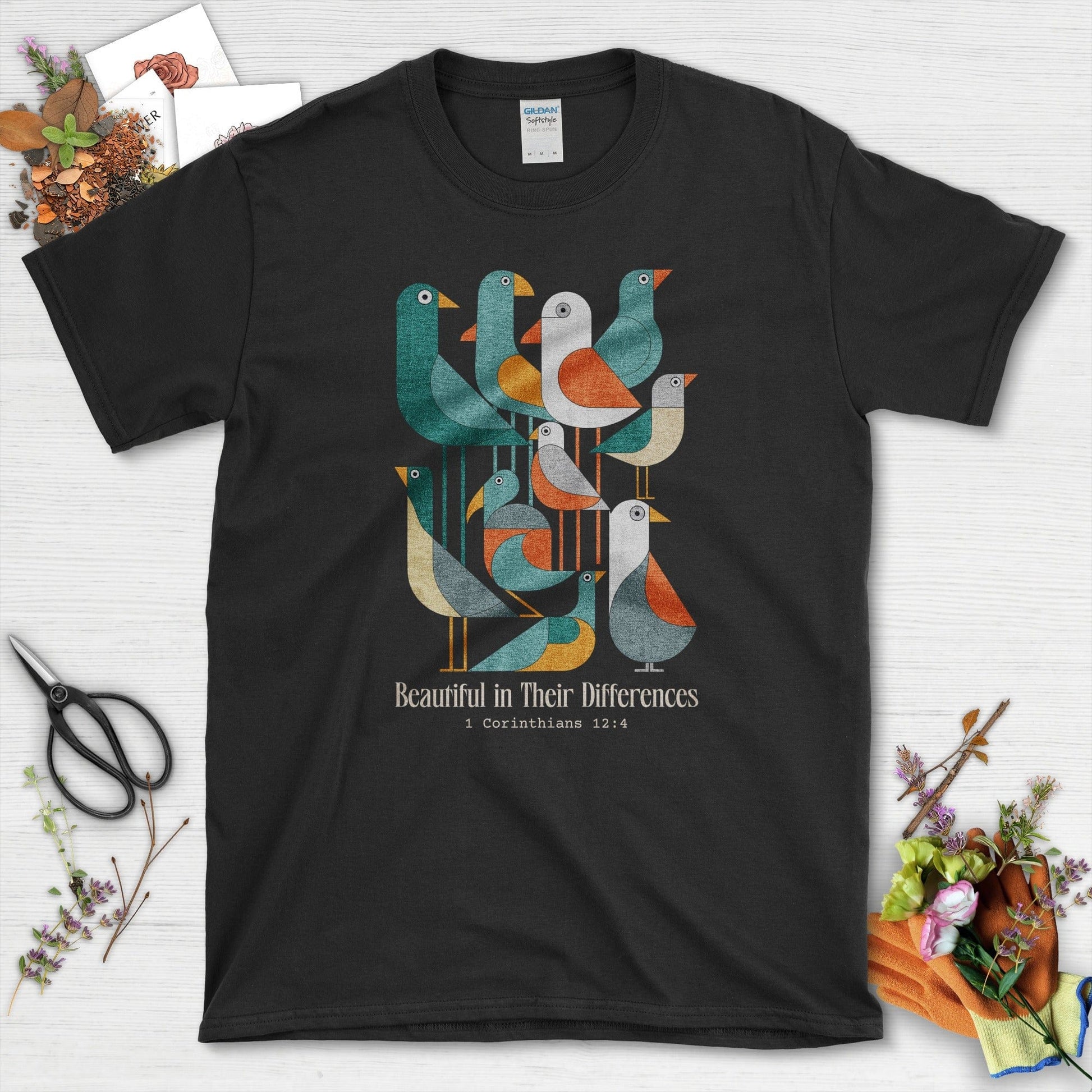 Beautiful in Their Differences T-Shirt Essential Tees / S / Black Physical Item