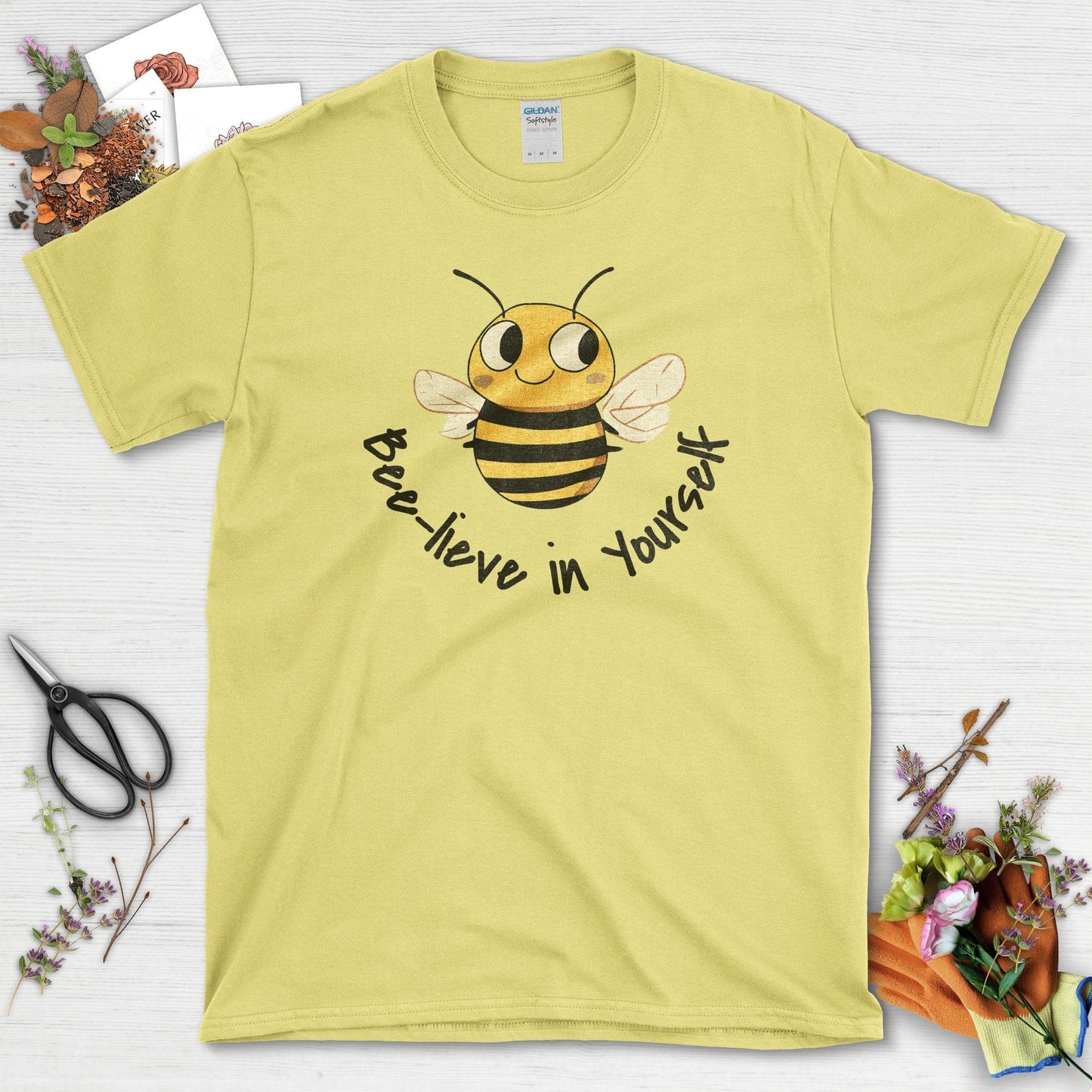 Bee-lieve in Yourself T-Shirt Cornsilk / S T-Shirt