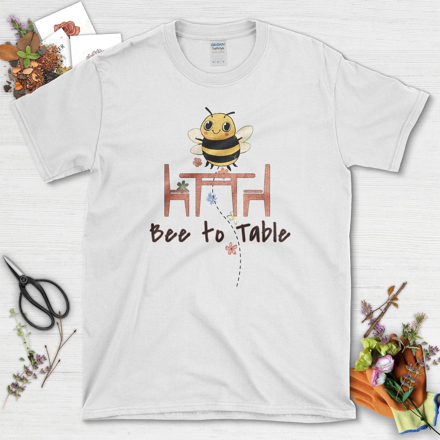 Bee to Table Garden T-Shirt White / S T-Shirt