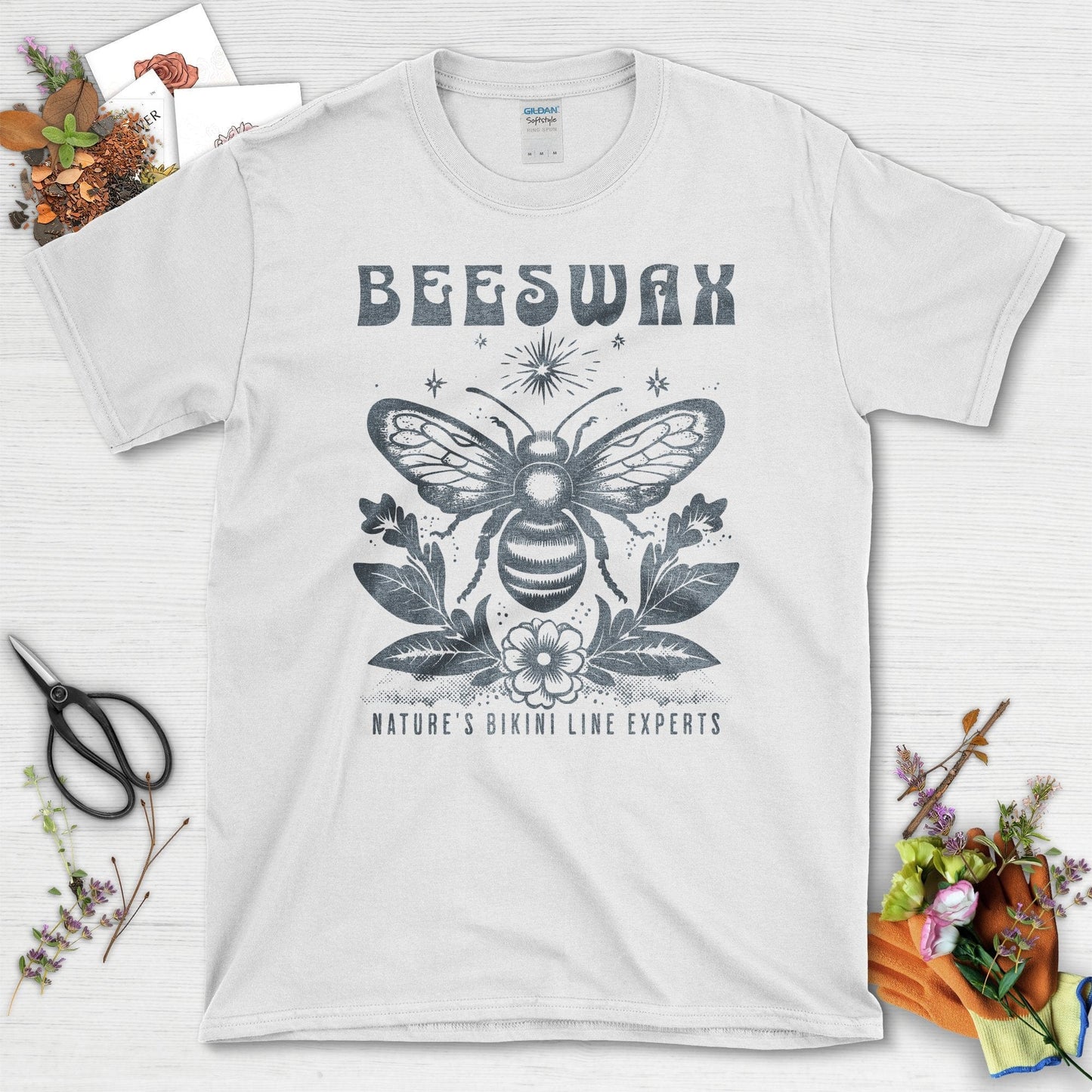 Beeswax Nature's Bikini Line Experts T-Shirts White / S T-Shirt