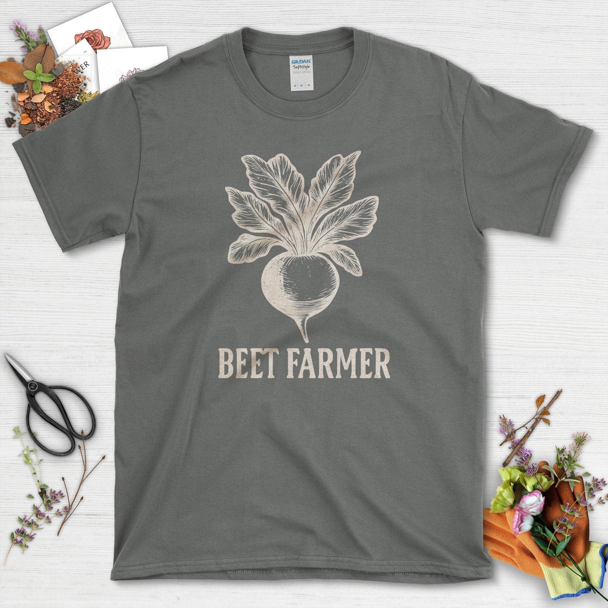Beet Farmer T-Shirt Charcoal / S Physical Item