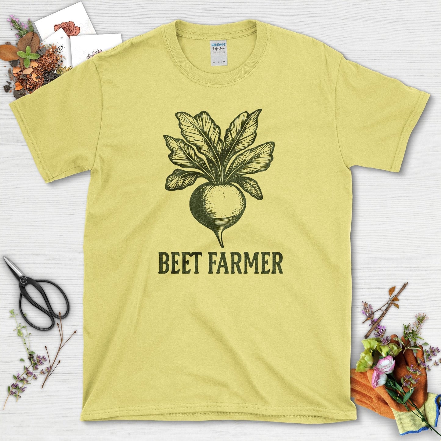 Beet Farmer T-Shirt Cornsilk / S Physical Item