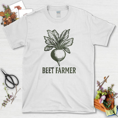 Beet Farmer T-Shirt White / S Physical Item