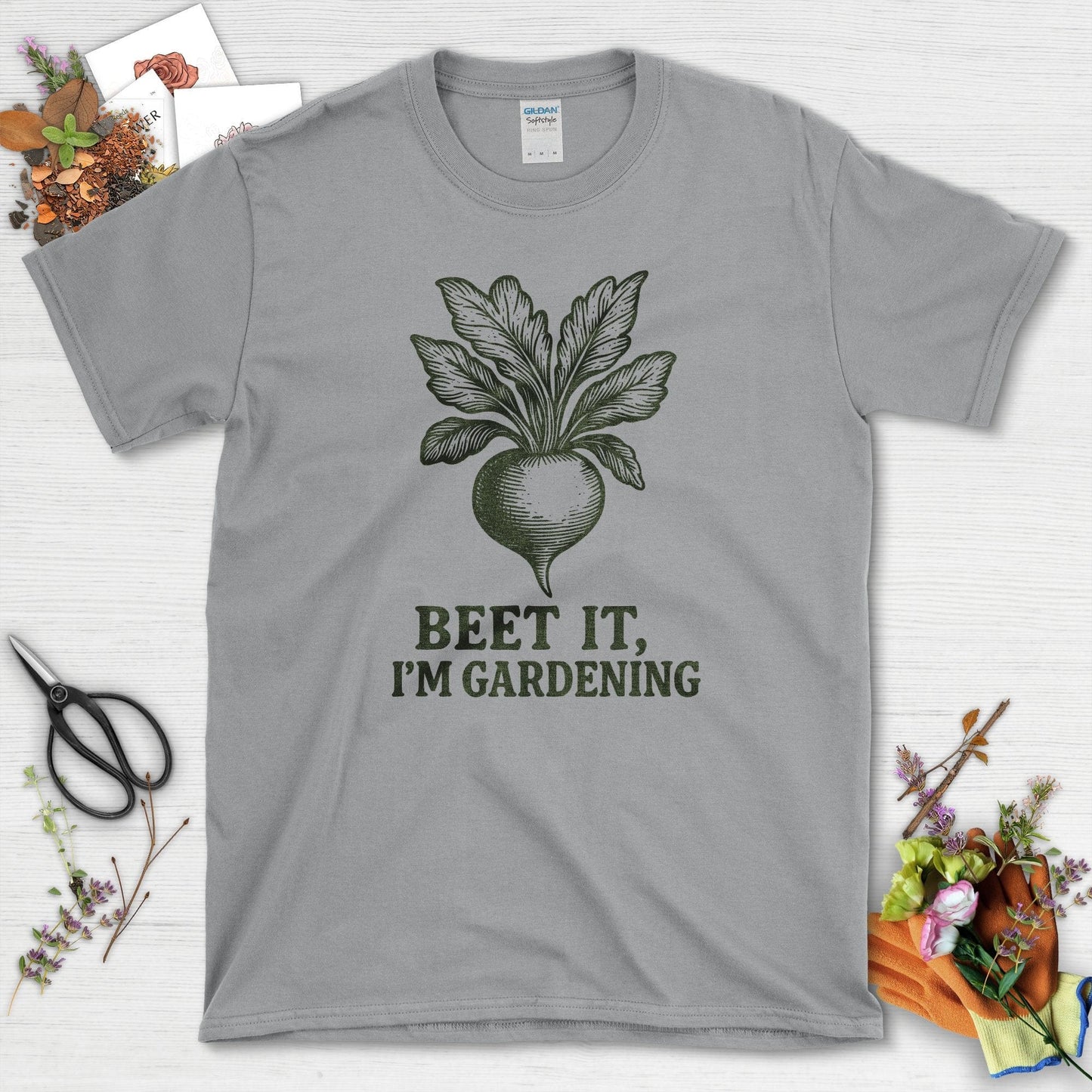 Beet It I'm Gardening T-Shirt Sport Grey / S Physical Item