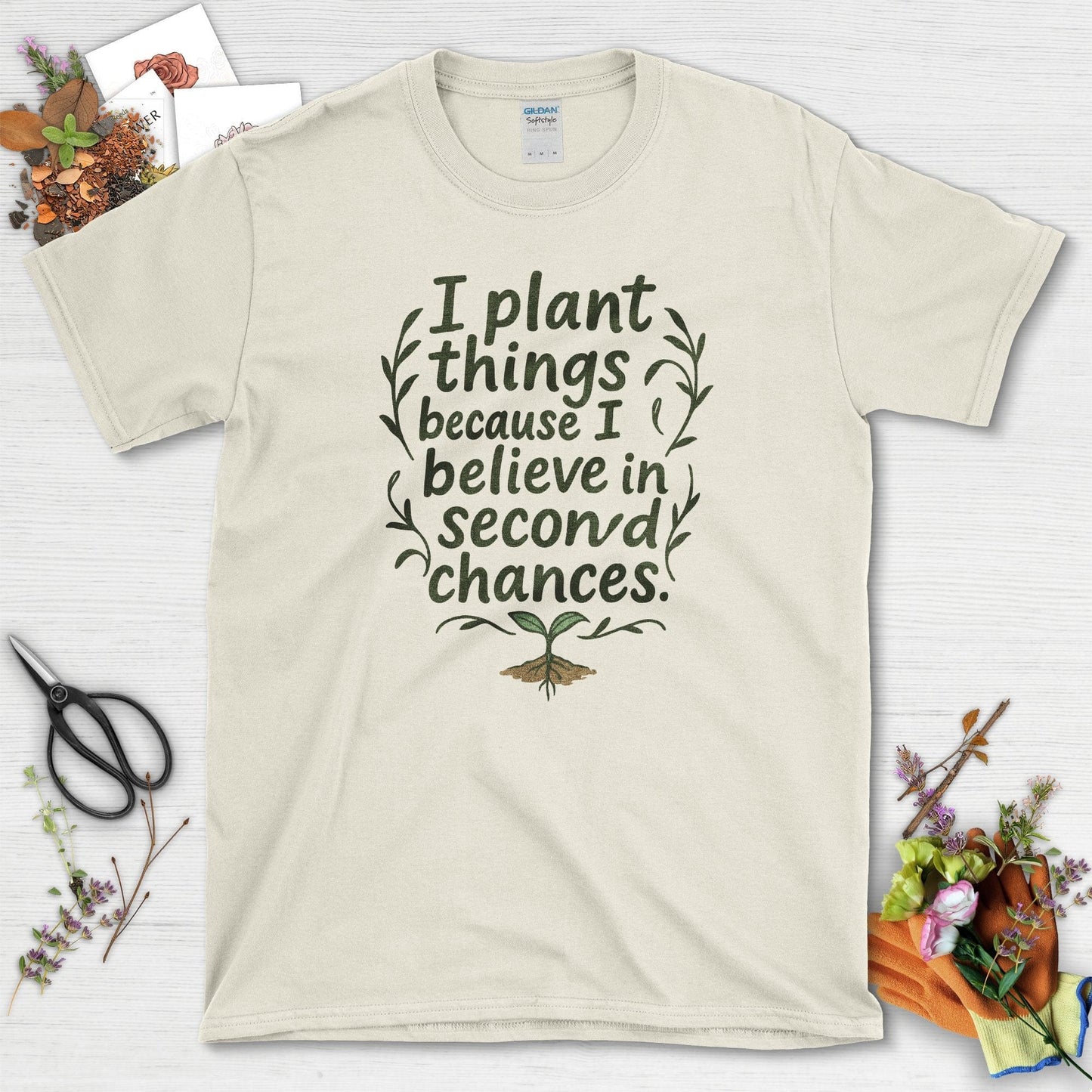 Believe In Second Chances T-Shirt Natural / S Physical Item