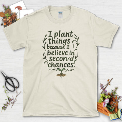 Believe In Second Chances T-Shirt Natural / S Physical Item
