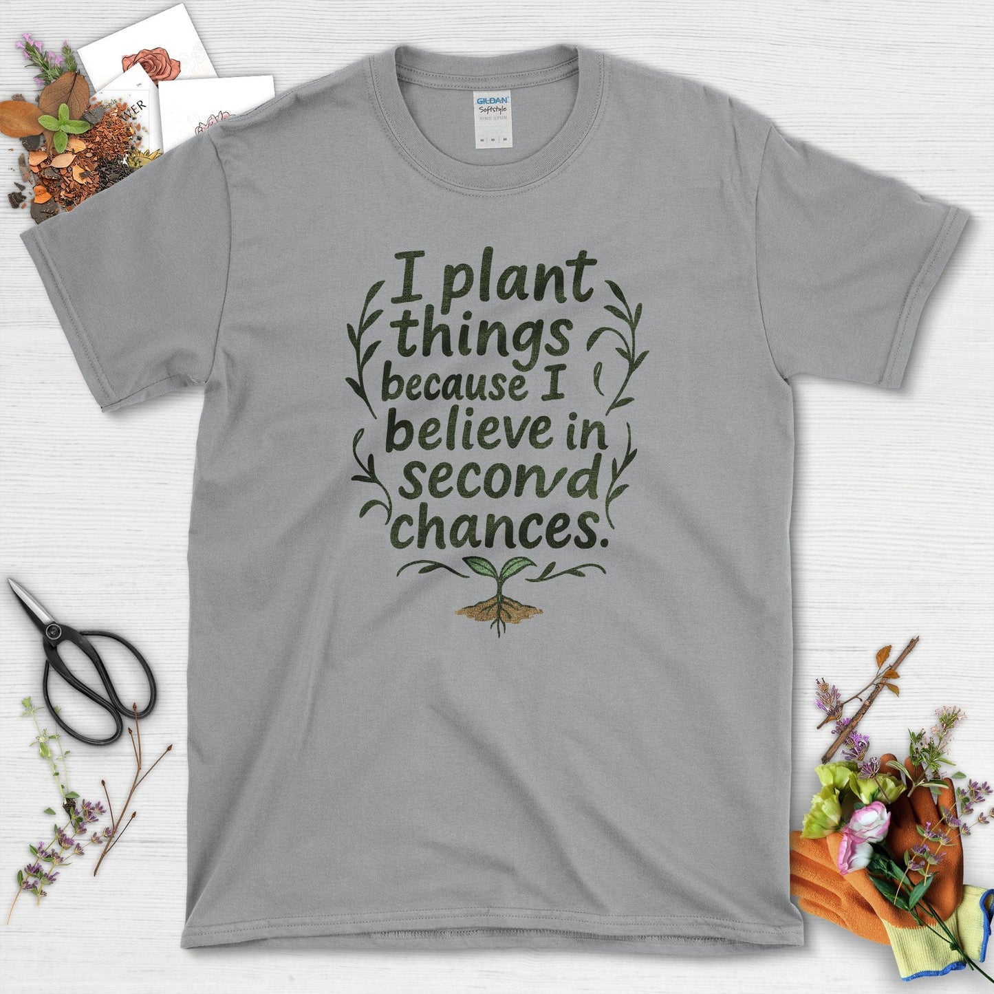 Believe In Second Chances T-Shirt Sport Grey / S Physical Item