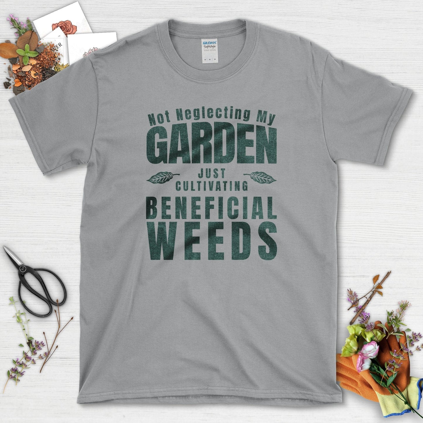 Beneficial Weeds T-Shirt Sport Grey / S Physical Item