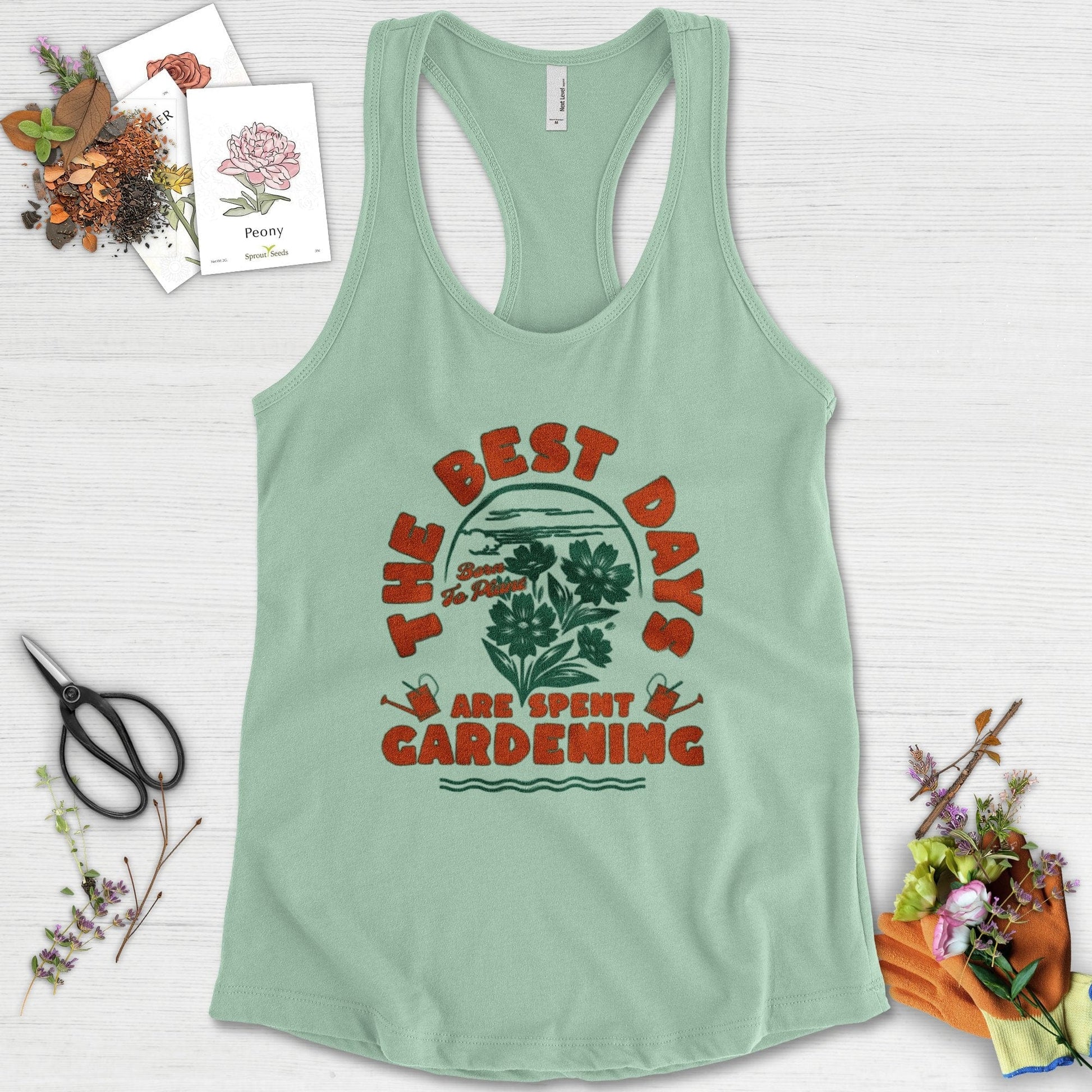 Best Days Gardening Racerback Racerback / XS / Mint Physical Item