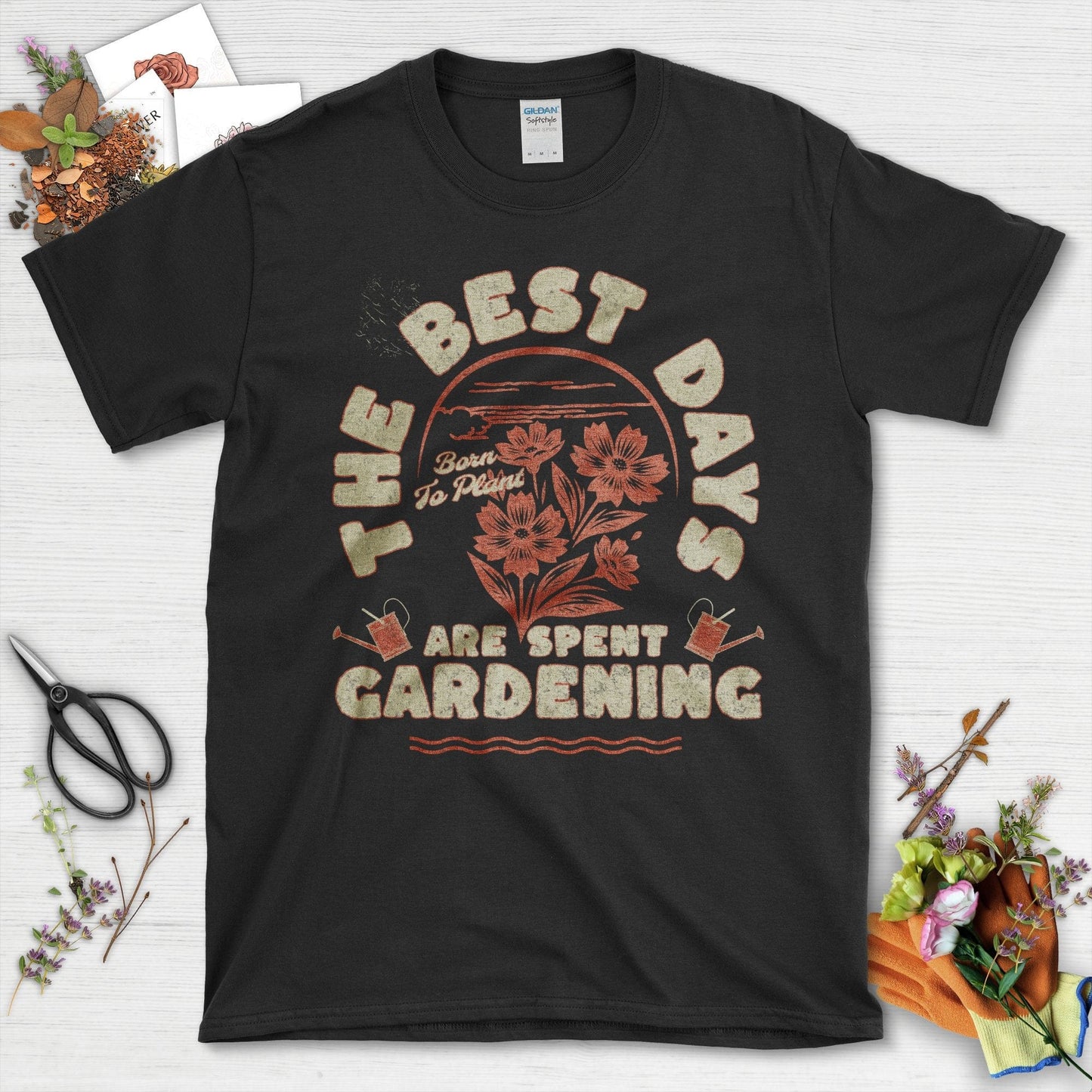 Best Days Gardening T-Shirt Black / S T-Shirt