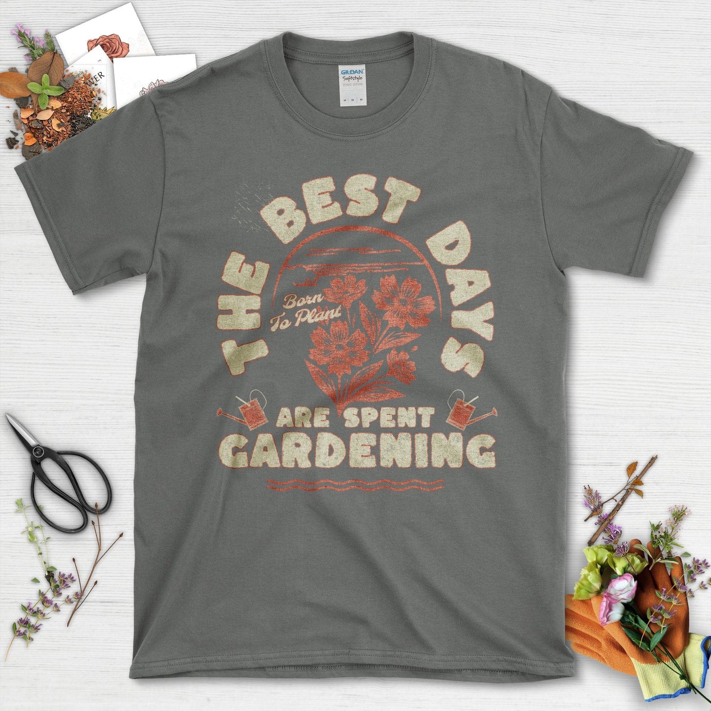 Best Days Gardening T-Shirt Charcoal / S T-Shirt