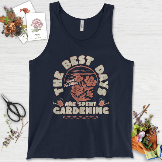 Best Days Gardening Tank Top Navy / XS Physical Item