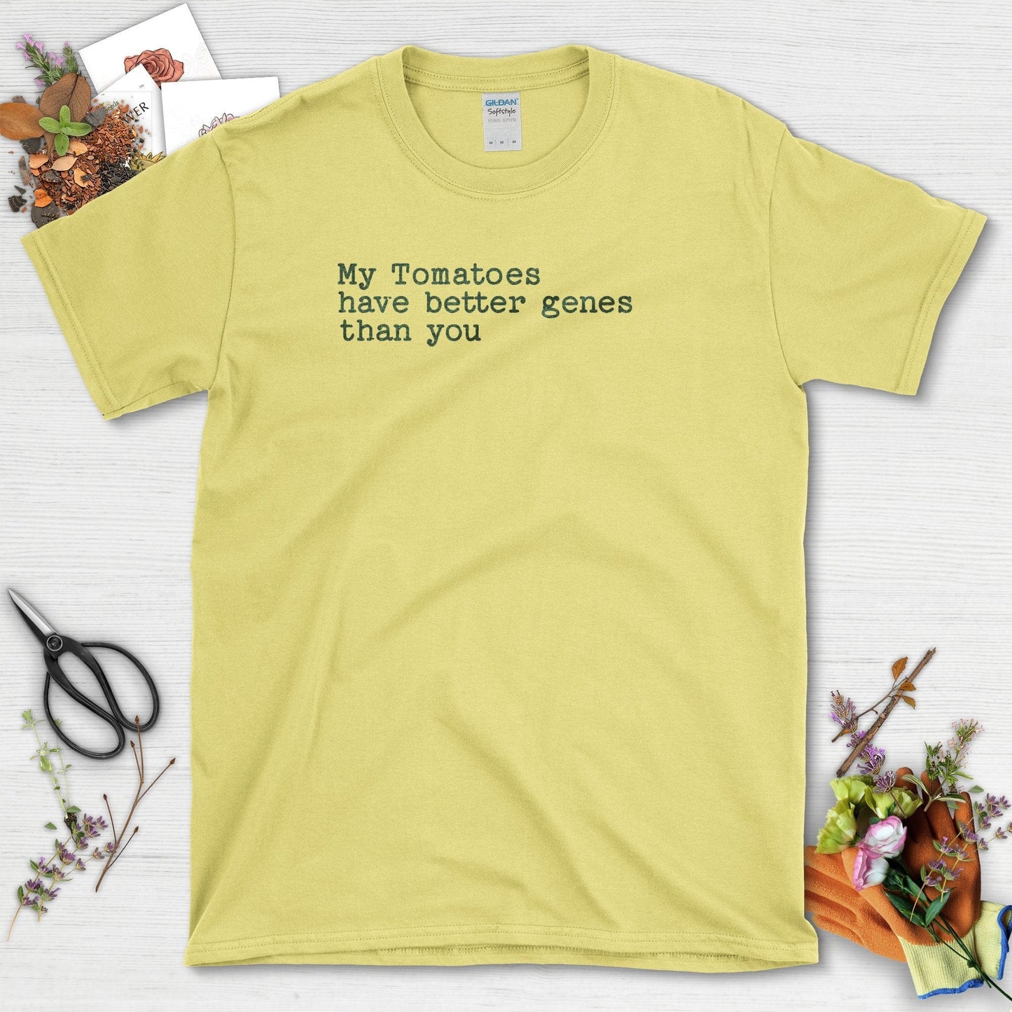 Better Genes Than You T-Shirt Cornsilk / S Physical Item