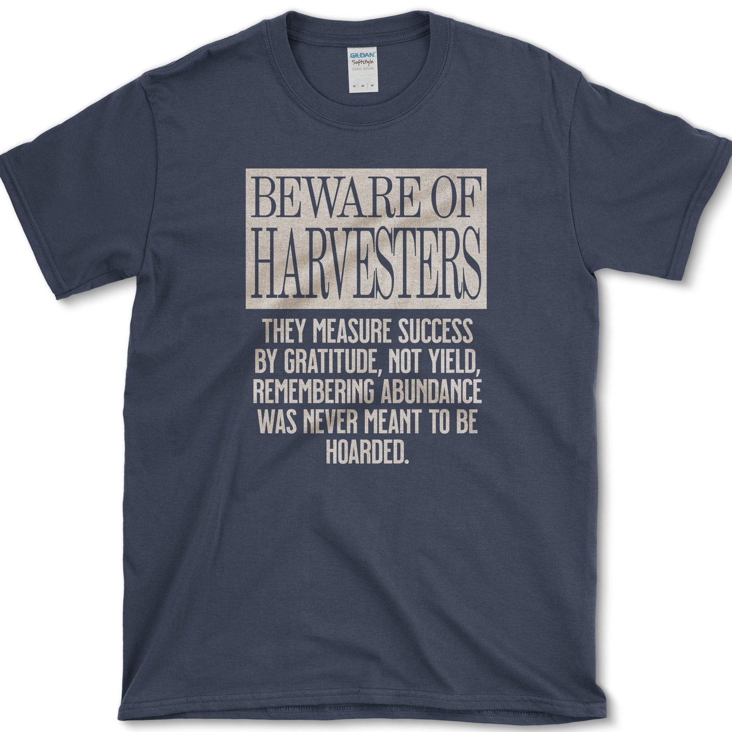 Beware of Harvesters T-Shirt Essential Tees / S / Navy Physical Item