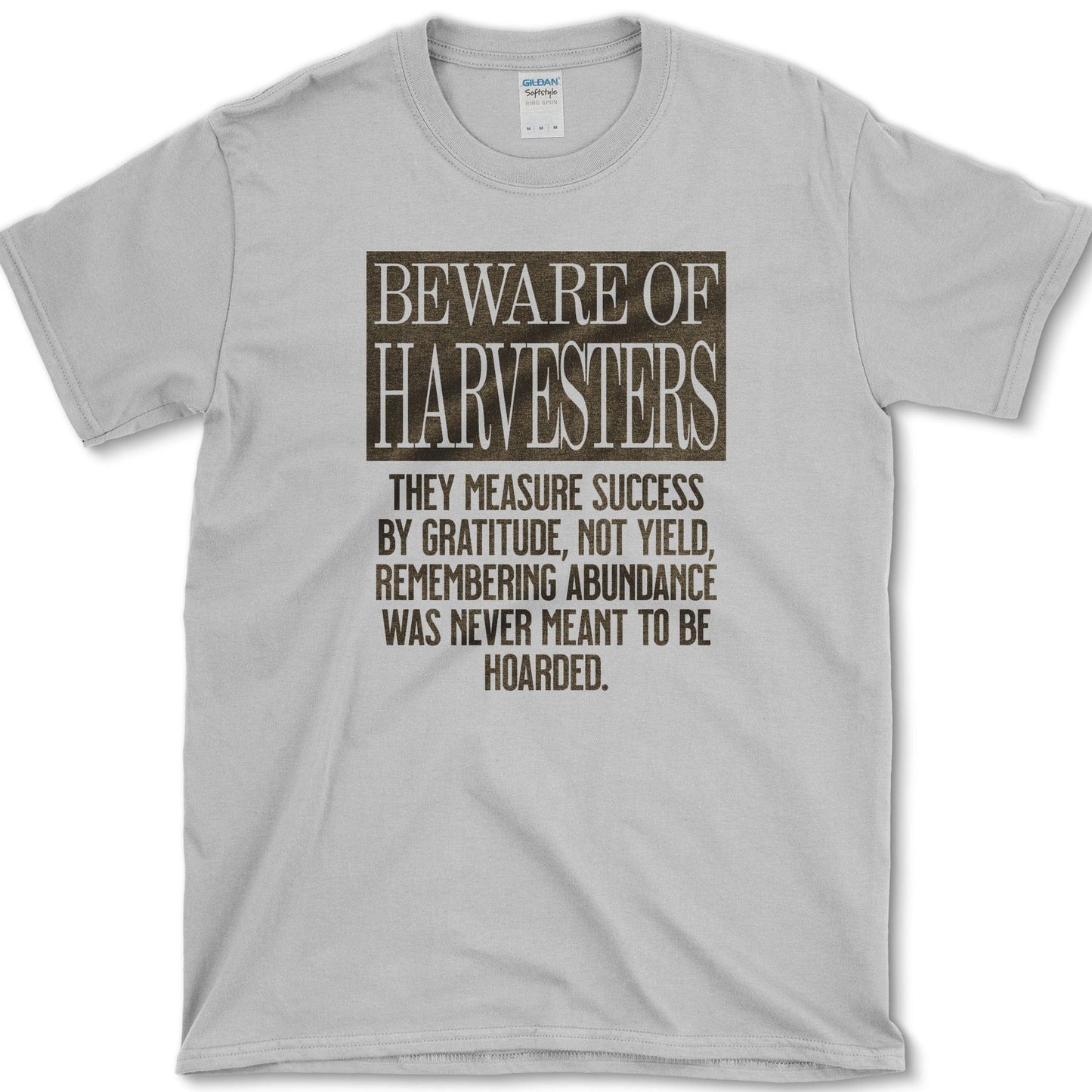 Beware of Harvesters T-Shirt Essential Tees / S / Sport Grey Physical Item