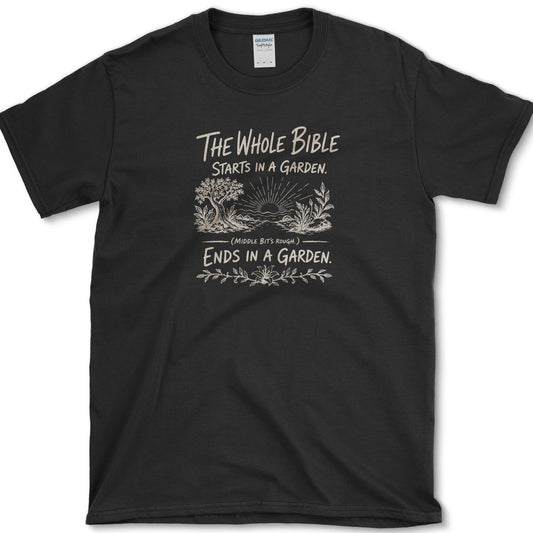 Bible Garden T-Shirt Black / S Essential Tees