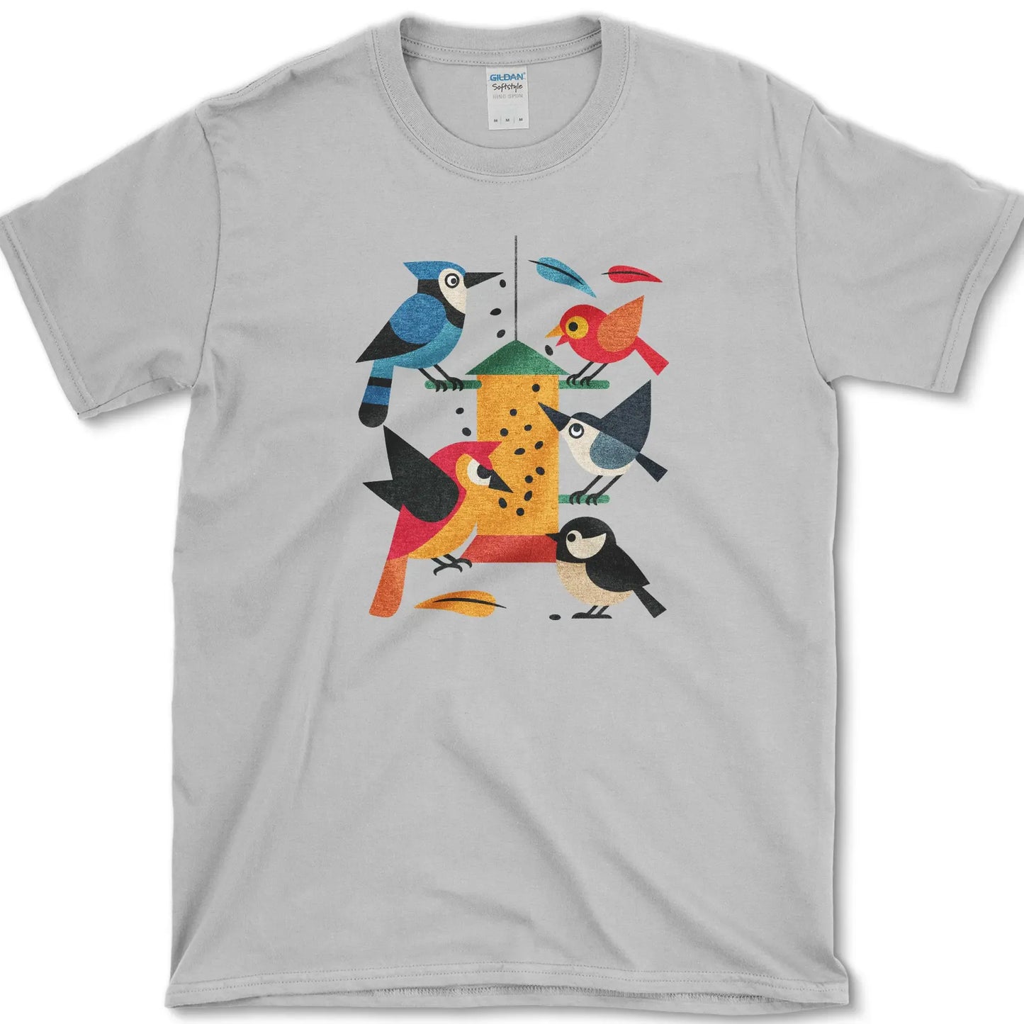 Bird Feeder Frenzy T-Shirt Sport Grey / S Essential Tees