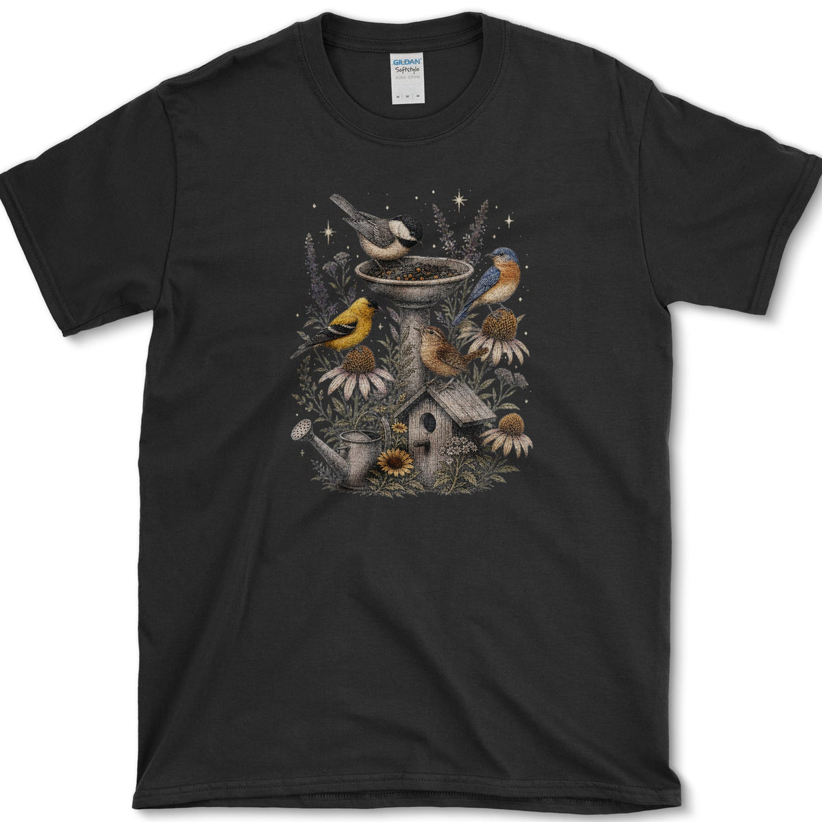Bird Friendly Gardener T-Shirt S / Black Essential Tees