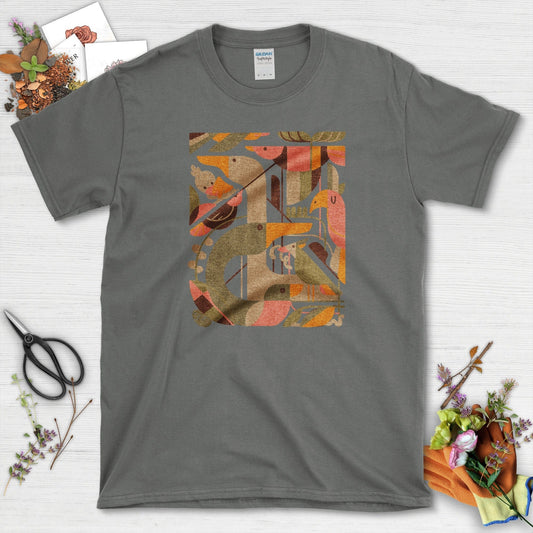 Bird Harmony T-Shirt Charcoal / S T-Shirt