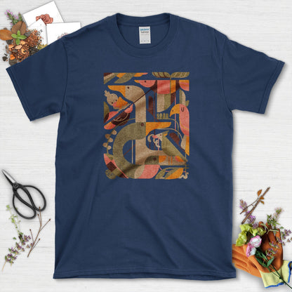 Bird Harmony T-Shirt Navy / S T-Shirt