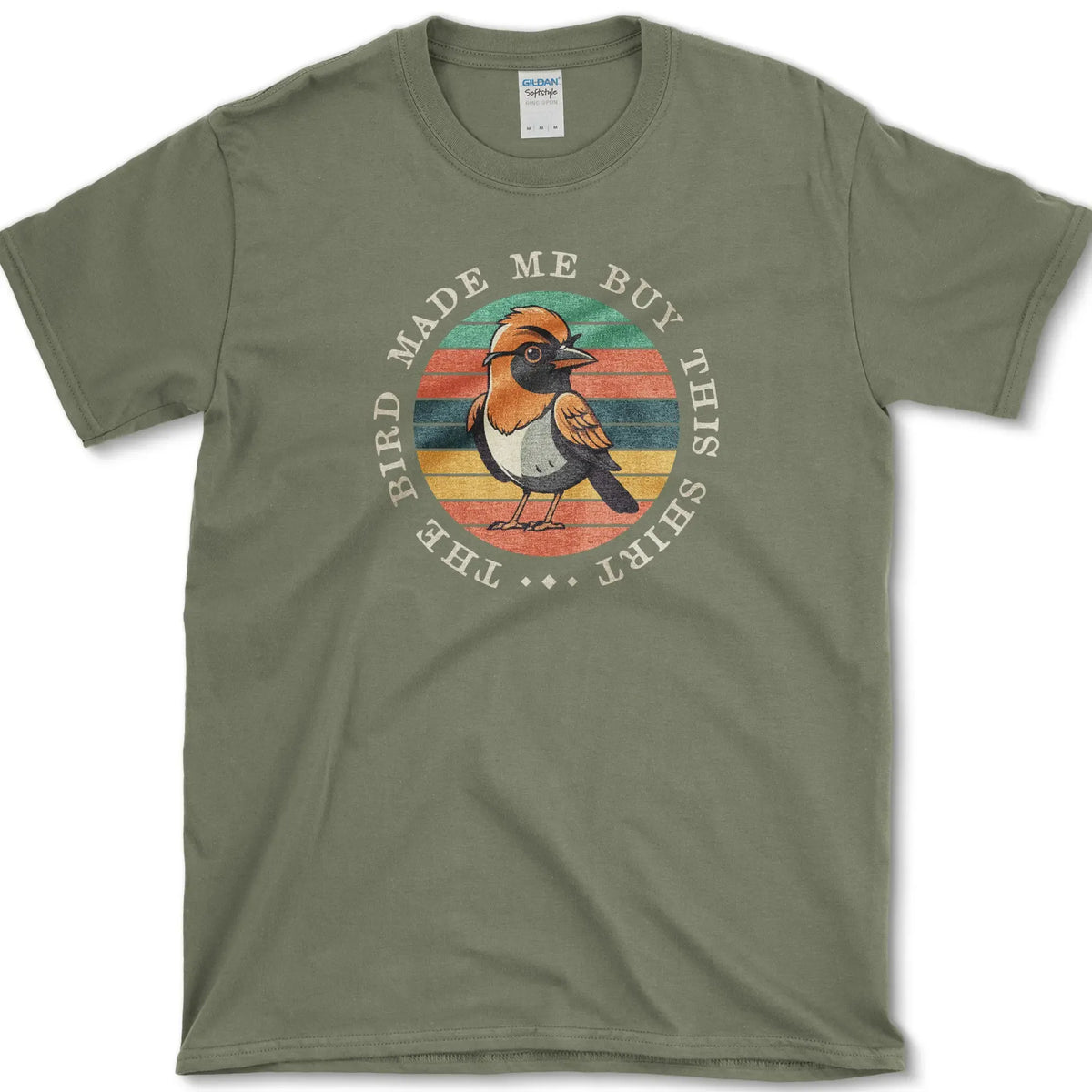 Bird Made Me T-Shirt Military Green / S Essential Tees