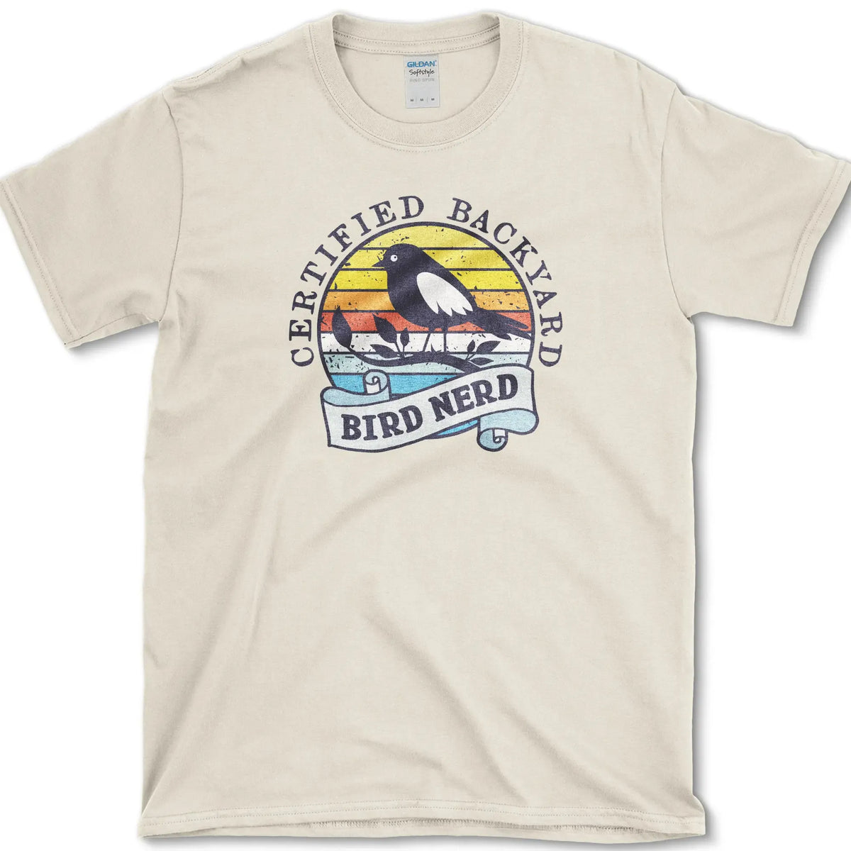 Bird Nerd Retro T-Shirt Natural / S Essential Tees