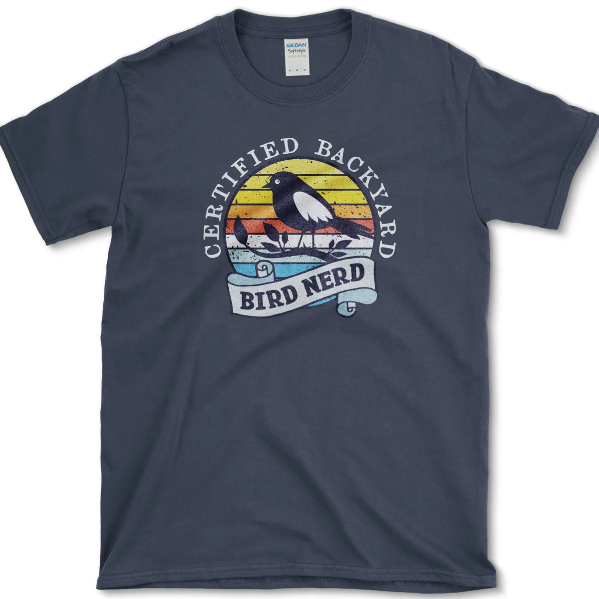 Bird Nerd Retro T-Shirt Navy / S Essential Tees