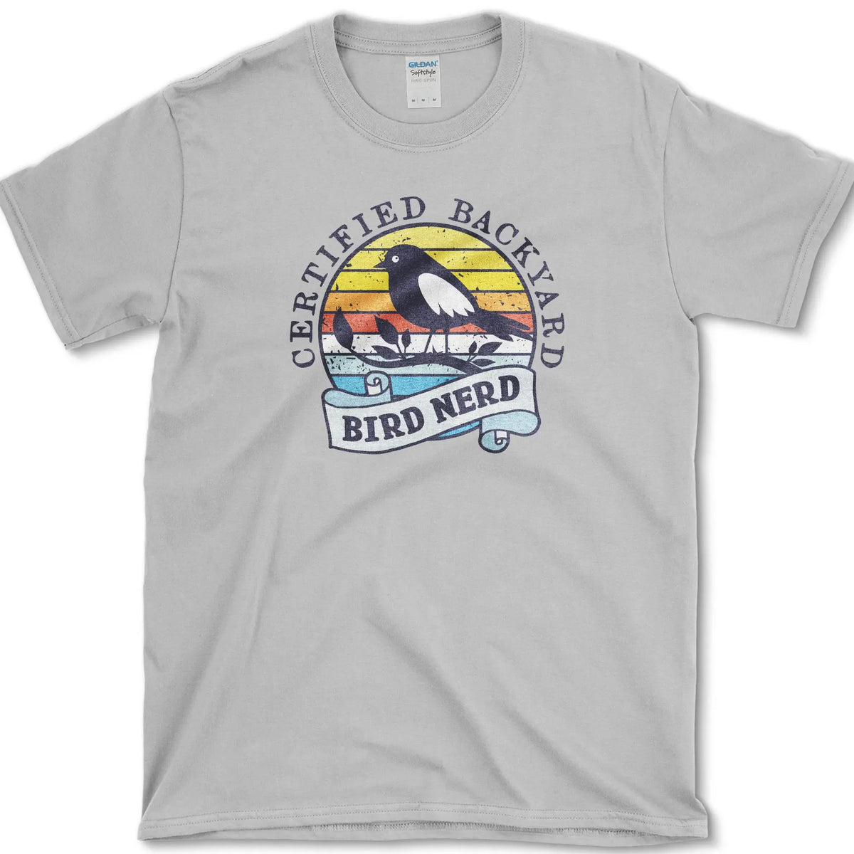 Bird Nerd Retro T-Shirt Sport Grey / S Essential Tees