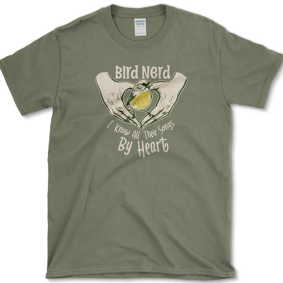 Bird Nerd Song T-Shirt Military Green / S Essential Tees