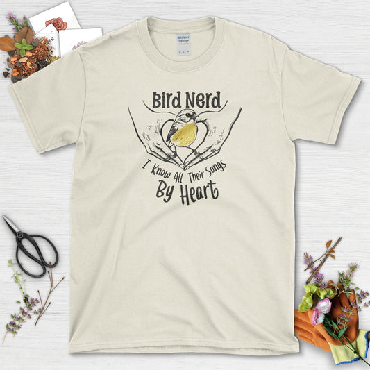 Bird Nerd Song T-Shirt Natural / S Physical Item