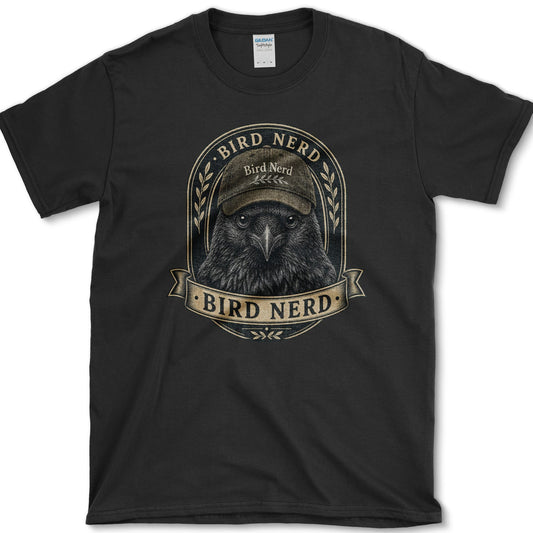 Bird Nerd T-Shirt S / Black Essential Tees