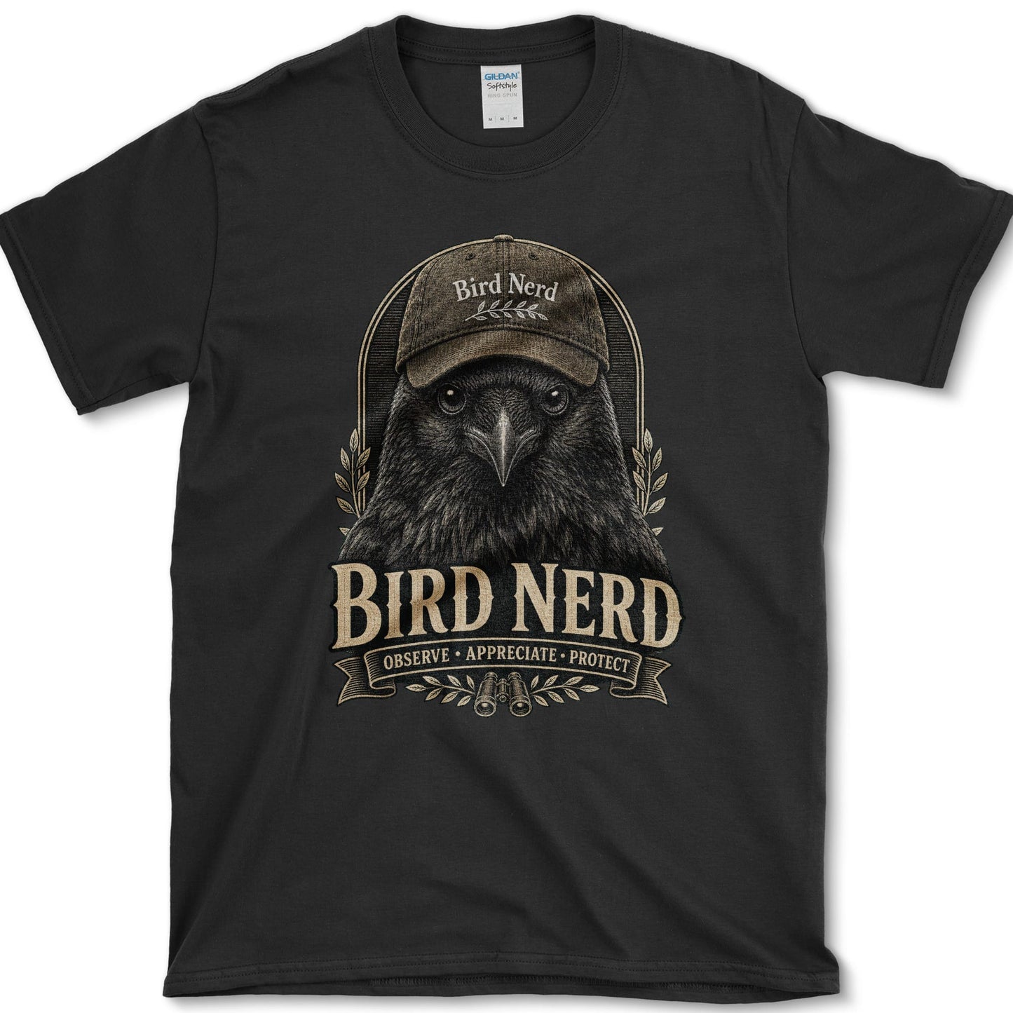 Bird Nerd T-Shirt S / Black Essential Tees