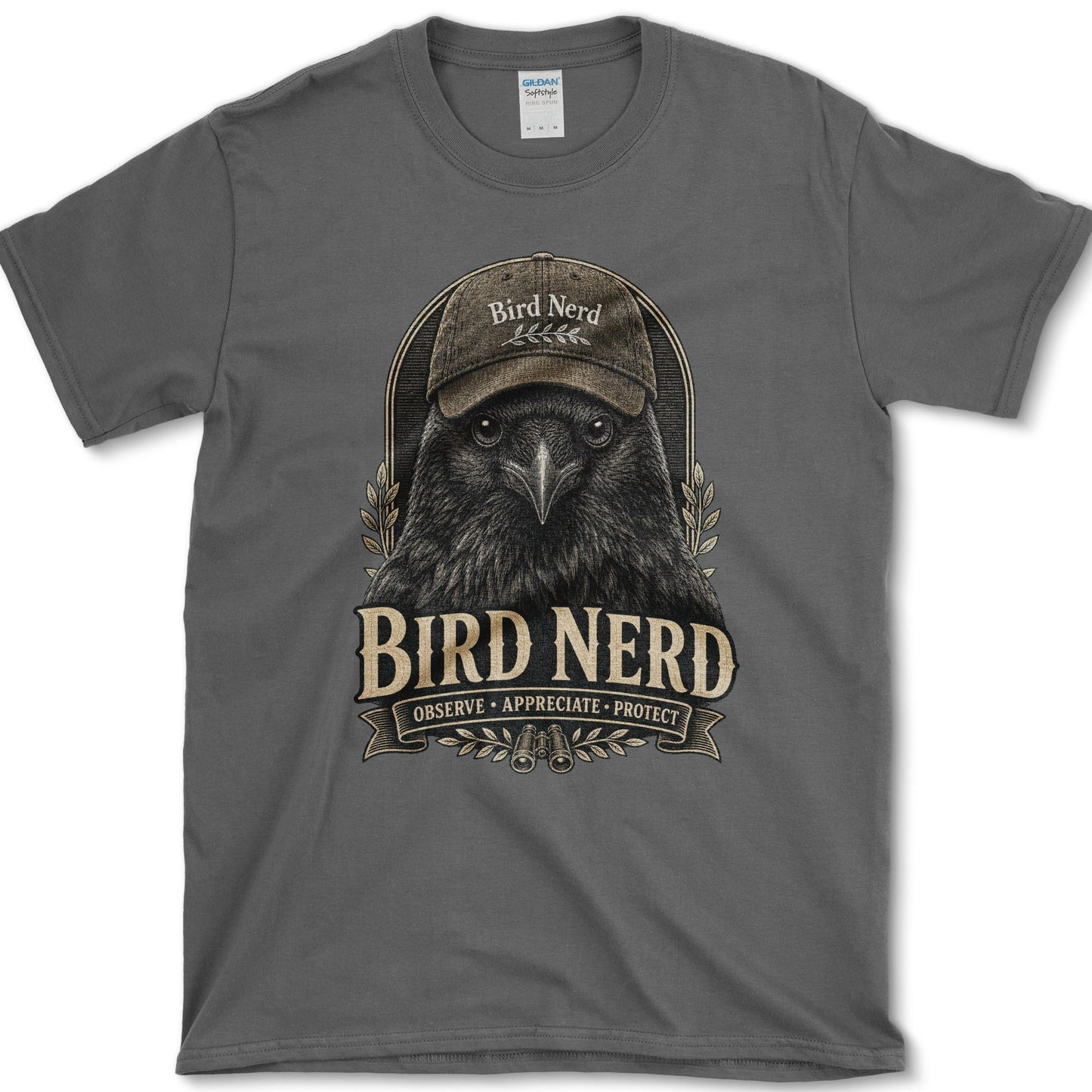 Bird Nerd T-Shirt S / Dark Heather Essential Tees