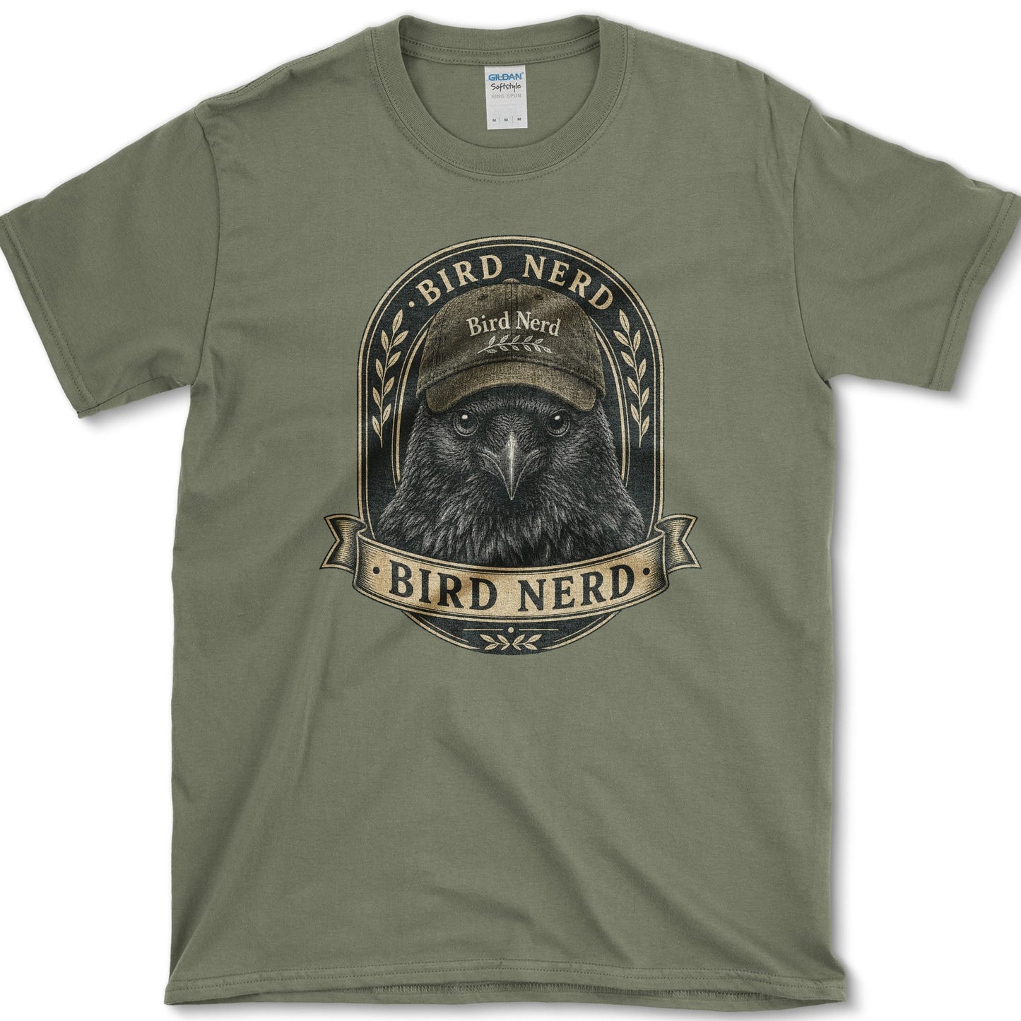 Bird Nerd T-Shirt S / Military Green Essential Tees