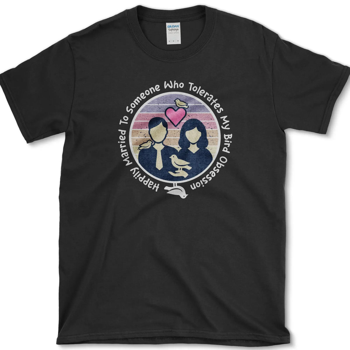 Bird Obsession Marriage T-Shirt Black / S Essential Tees