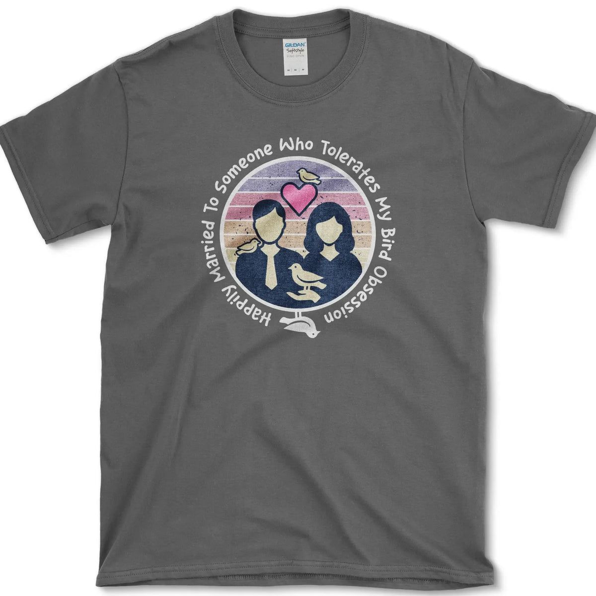 Bird Obsession Marriage T-Shirt Dark Heather / S Essential Tees