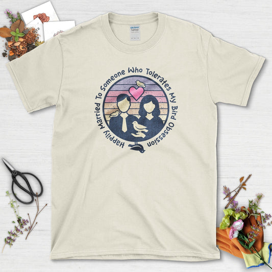 Bird Obsession Marriage T-Shirt Natural / S Physical Item