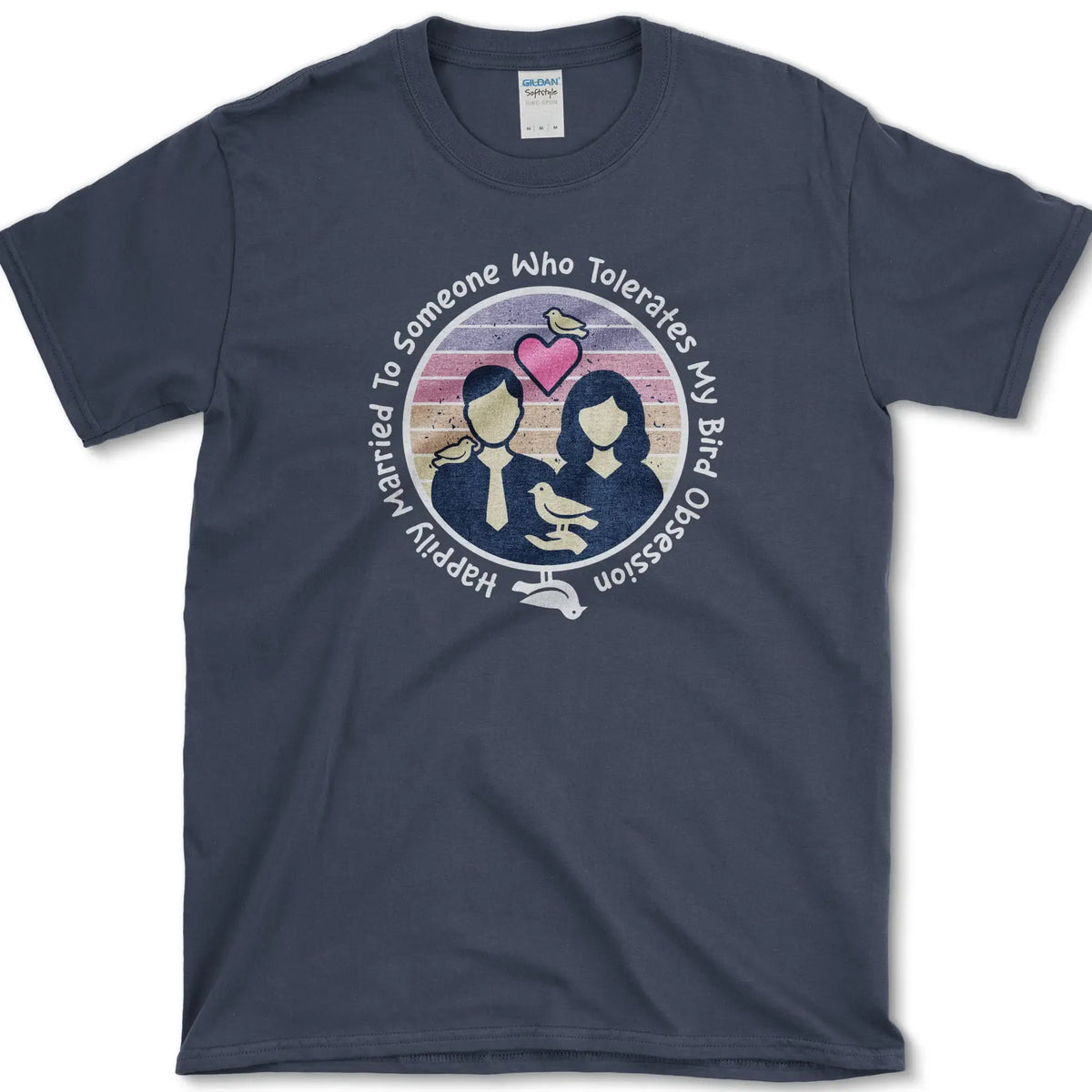 Bird Obsession Marriage T-Shirt Navy / S Essential Tees