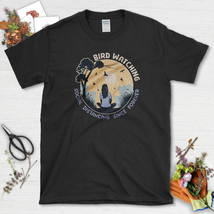 Bird Watching Forever T-Shirt Black / S Physical Item