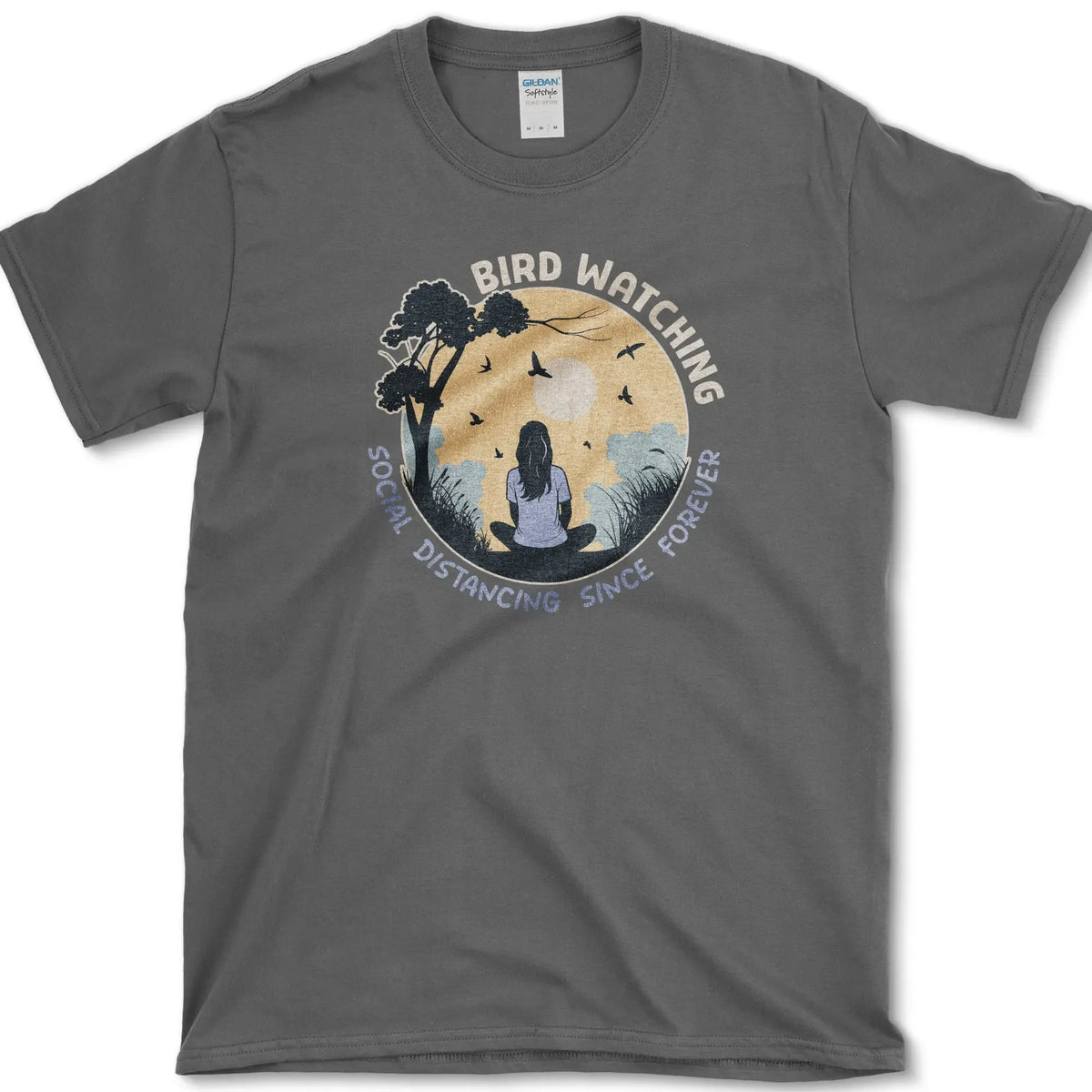 Bird Watching Forever T-Shirt Dark Heather / S Essential Tees