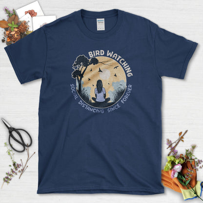 Bird Watching Forever T-Shirt Navy / S Physical Item