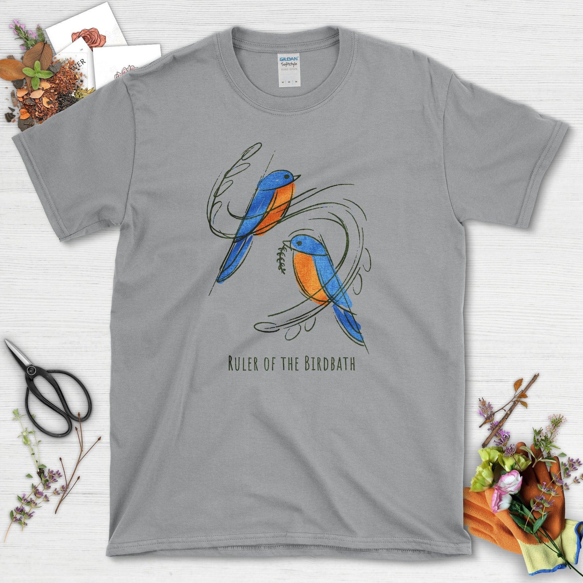 Birdbath Ruler T-Shirt Sport Grey / S Physical Item