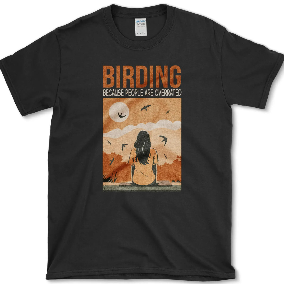 Birding Overrated People T-Shirt Black / S Essential Tees