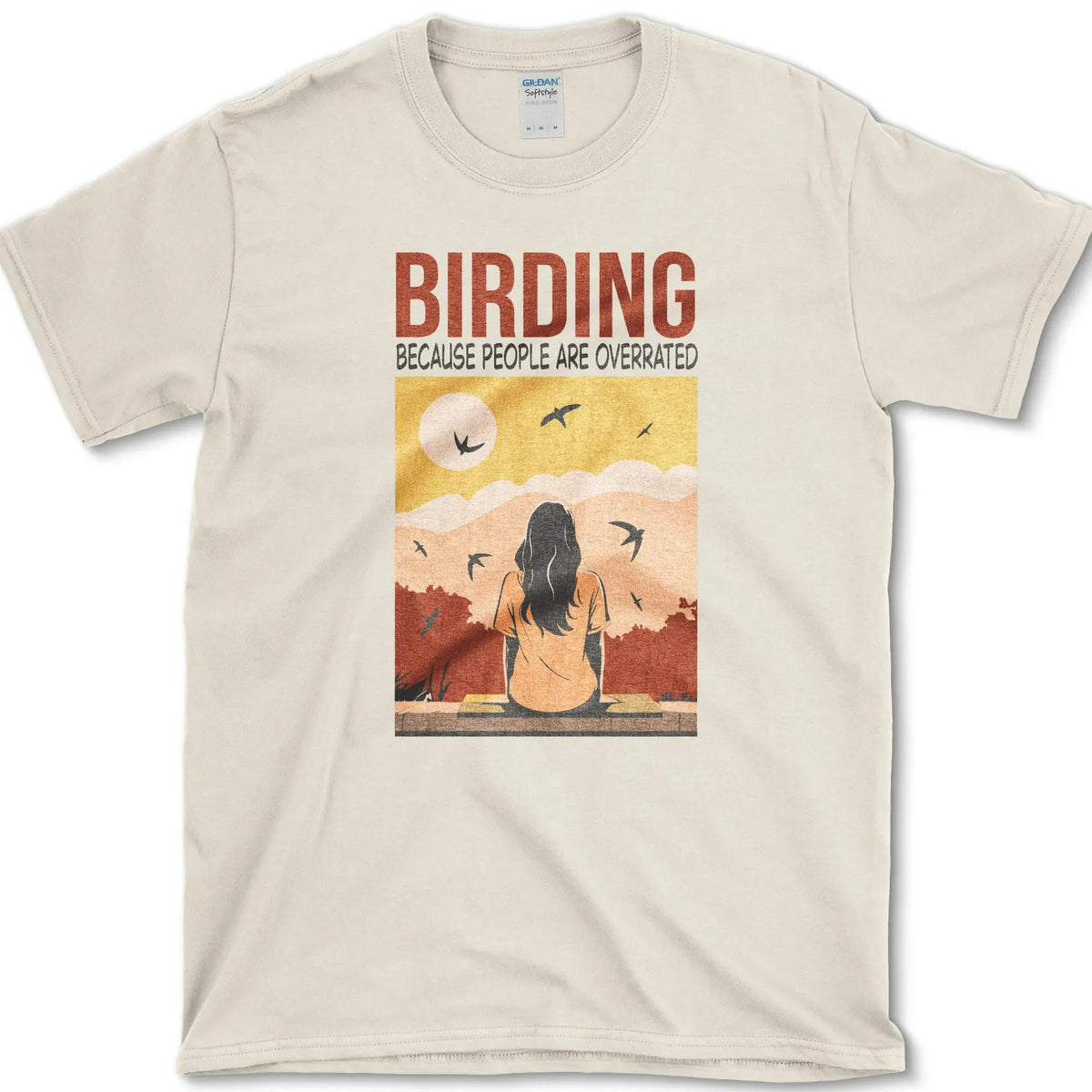 Birding Overrated People T-Shirt Natural / S Essential Tees