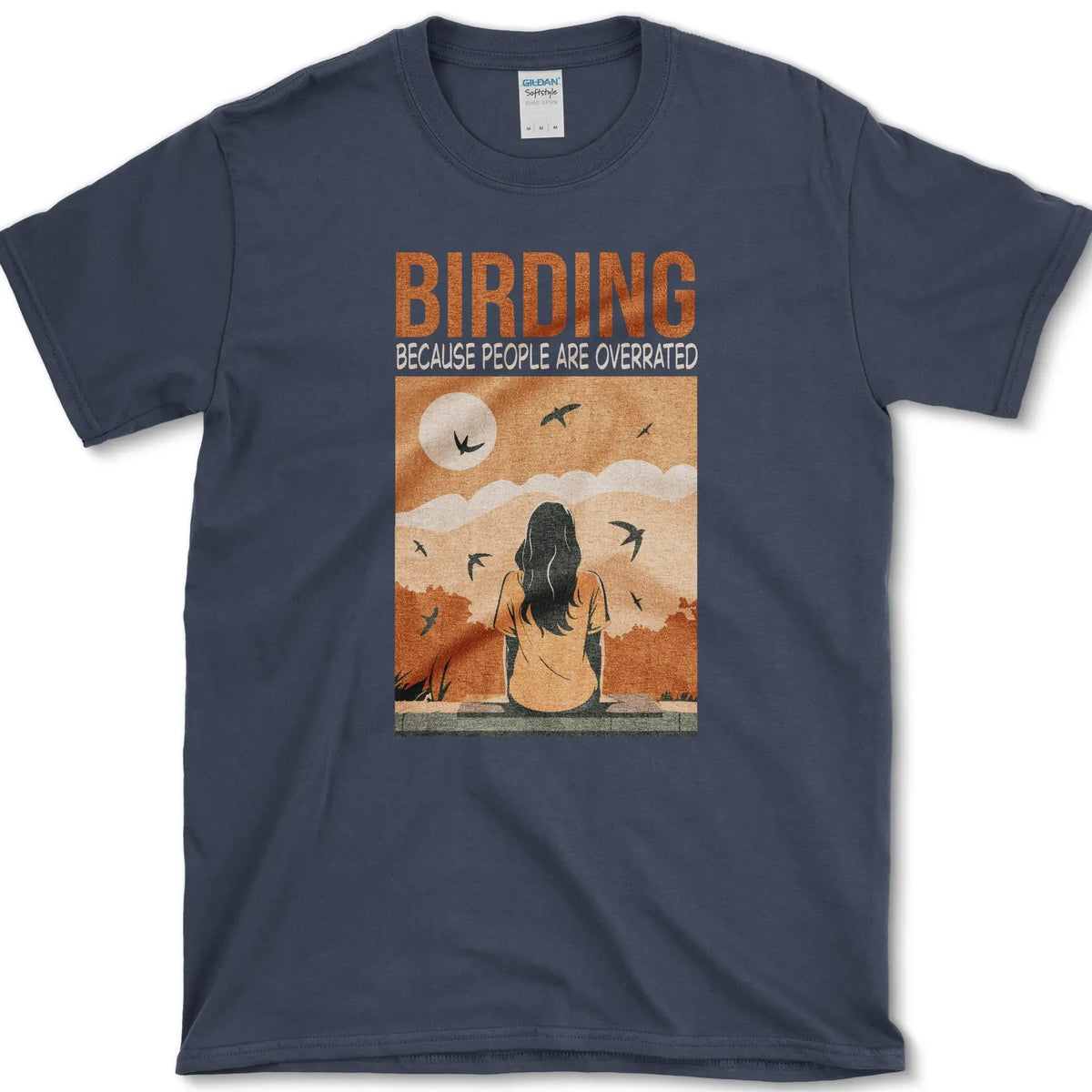Birding Overrated People T-Shirt Navy / S Essential Tees