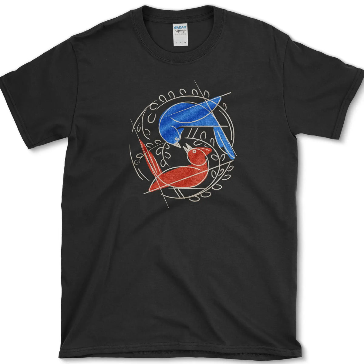 Birds Circle of Life T-Shirt Black / S Essential Tees