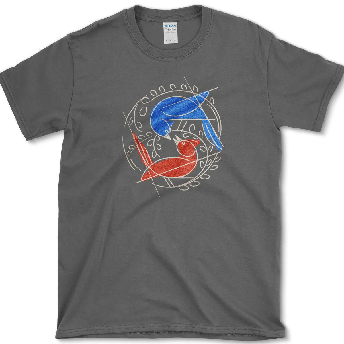 Birds Circle of Life T-Shirt Dark Heather / S Essential Tees
